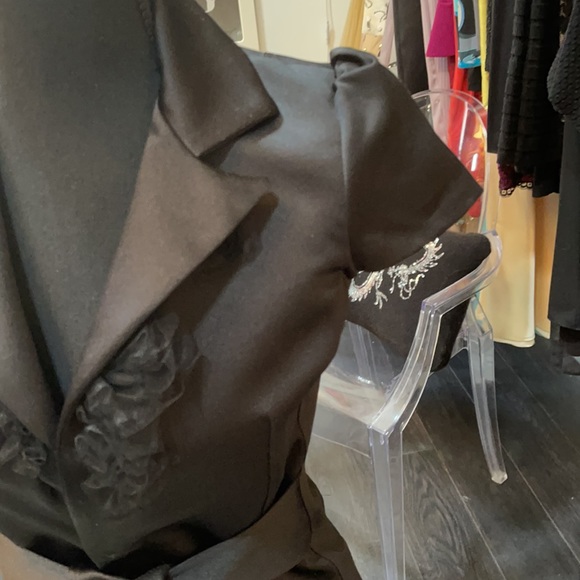 Louis Verdad black satin top ❤️❤️SOLD❤️❤️ - Picture 4 of 7